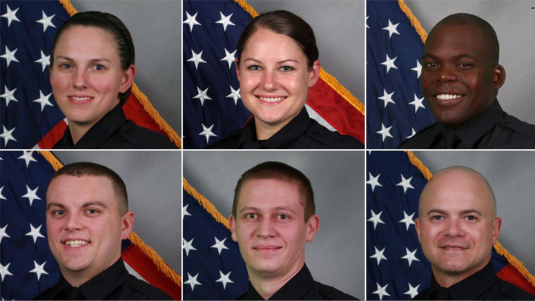 These six Nashville police officers evacuated residents moments before motor home exploded - These six Nashville police officers evacuated residents moments before motor home exploded