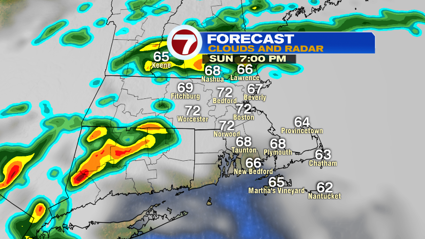 Scattered Showers for Father’s Day, Drier Monday - Boston News, Weather ...