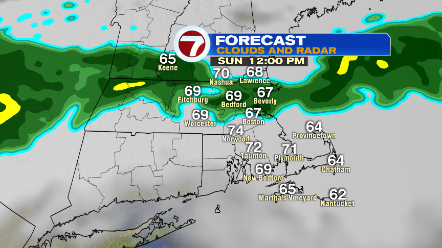Cloudy With Scattered Showers Sunday, Not A Washout - Boston News ...