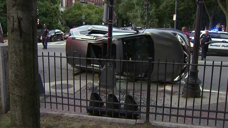 Police investigating rollover crash in Boston - Boston News, Weather ...