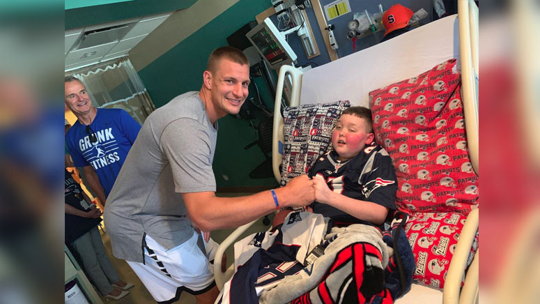 Rob Gronkowski makes wish come true for 11-year-old superfan - Boston News,  Weather, Sports