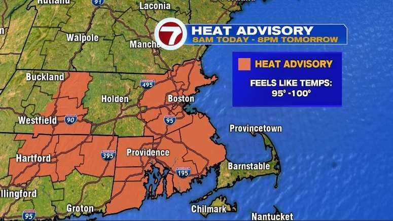 2-day heat advisory issued for parts of Massachusetts - Boston News ...