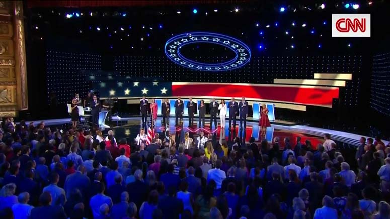Protesters Yelling Fire Pantaleo Disrupt Democratic Debate Boston News Weather Sports Whdh 7news