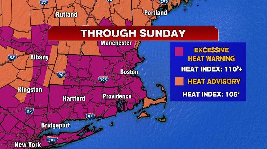 Excessive Heat Warning in Effect Through Sunday - Boston News, Weather ...