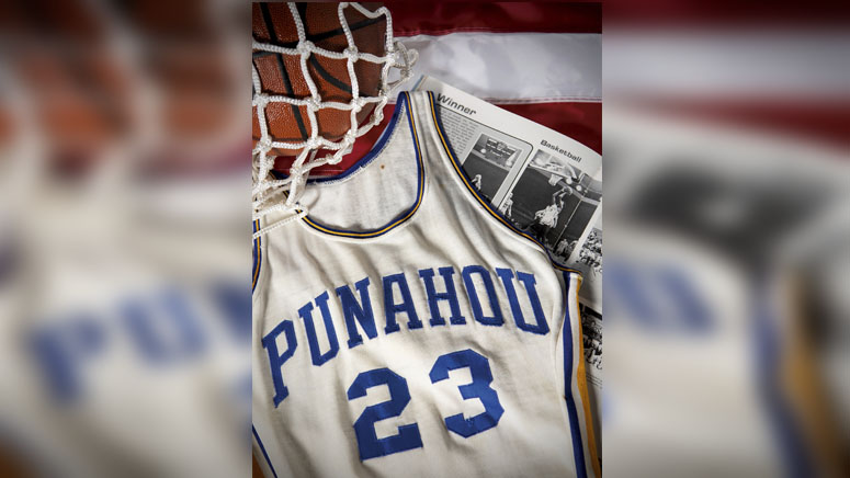 Obama s high school basketball jersey sells for 120 000 Boston News Weather Sports WHDH 7News