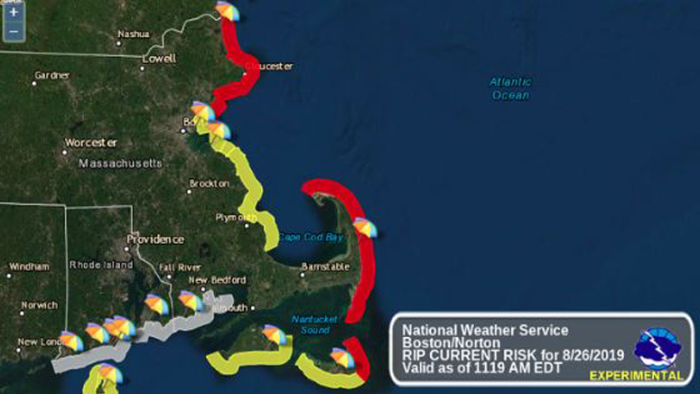 National Weather Service warns of ‘high rip current risk