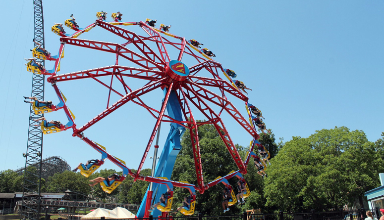 New 7 story amusement ride featuring giant spinning wheel coming