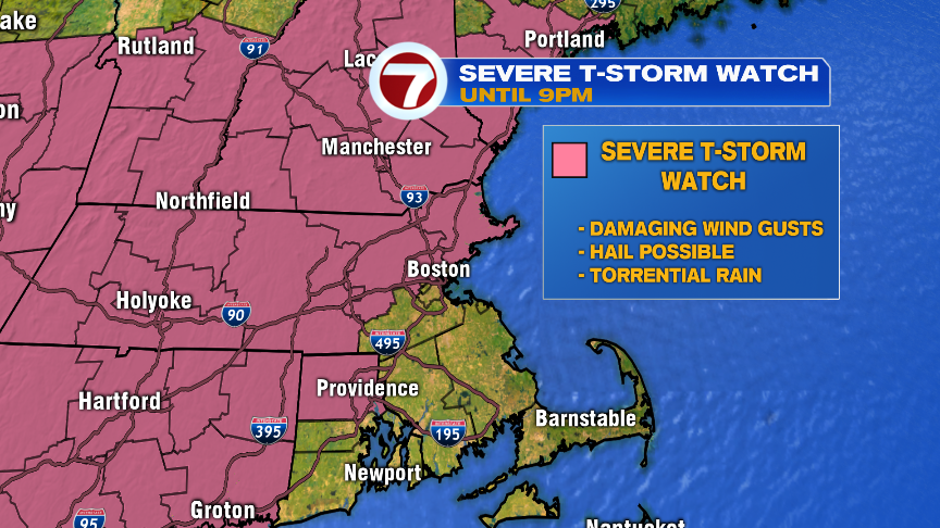 Severe thunderstorm watch issued for most of Massachusetts - Boston ...