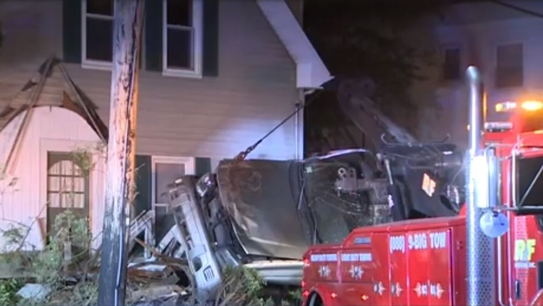 Person flown to hospital after car crashes into house in Taunton ...