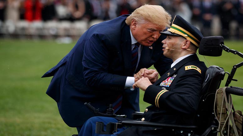 Trump Moved By Wounded Veteran’s Performance - Boston News, Weather ...