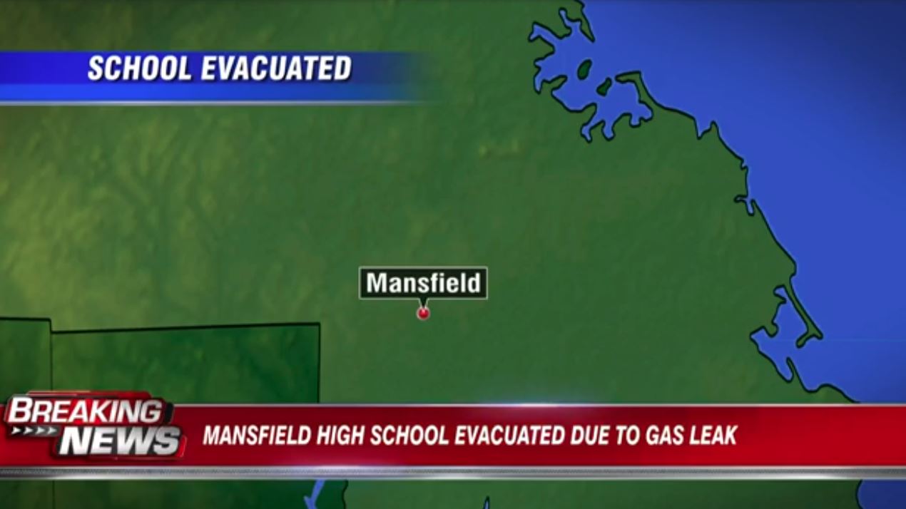 Mansfield High School temporarily evacuated for false positive gas leak