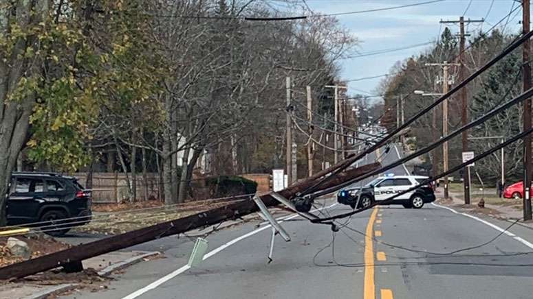 2 injured after car crashes into utility pole in Walpole - Boston News ...