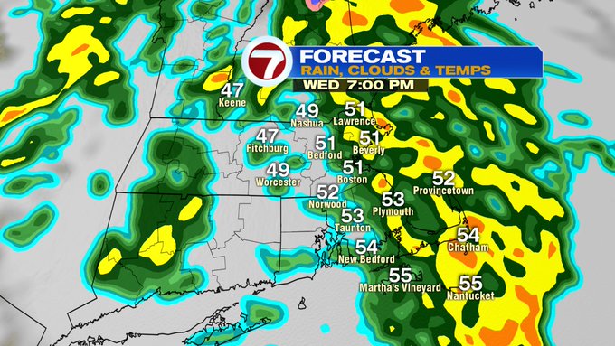 Wet Tonight, Turning Windy for Thanksgiving - Boston News, Weather ...