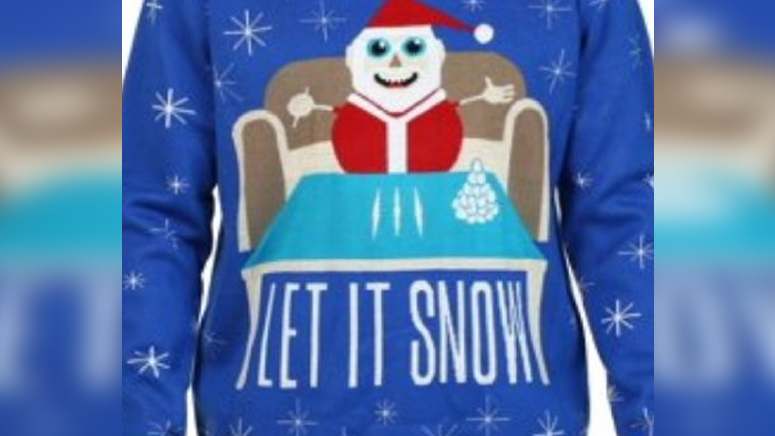 Walmart apologizes for 'Let it Snow' sweater that depicts Santa