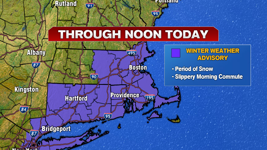 Winter weather advisory issued for parts of Massachusetts - Boston News ...