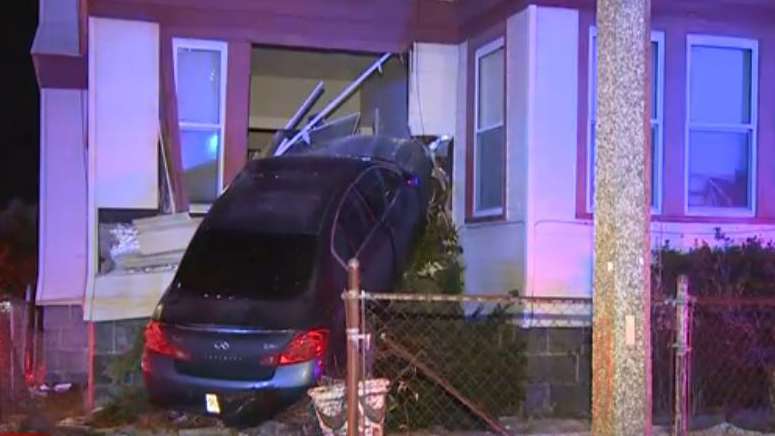Woman hospitalized after car crashes into house in Boston - Boston News ...