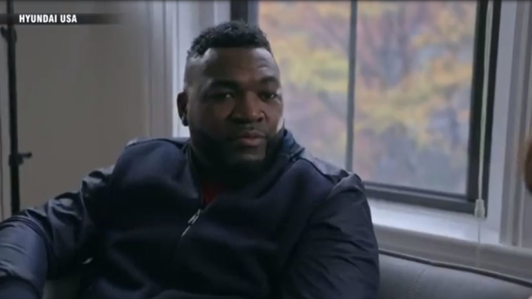 Big Papi practicing Boston accent with Lexington-native Rachel Dratch