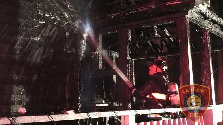 Firefighters battle house fire that left kitchen, porch charred in ...