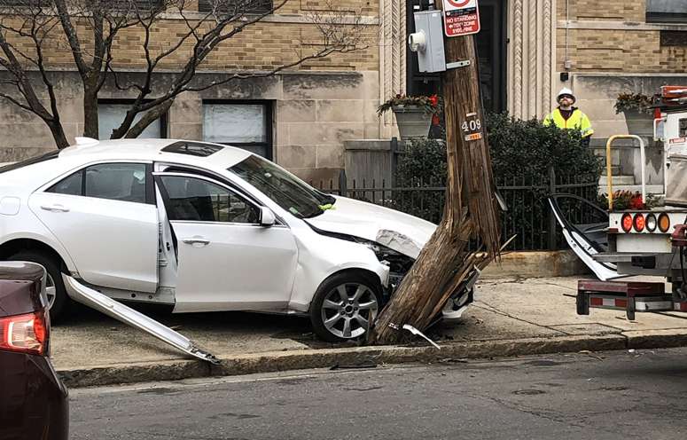 Investigation underway after car slams into utility pole in Malden ...