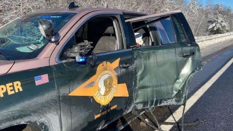 Police: Man on cell phone crashes car into NH trooper’s cruiser ...