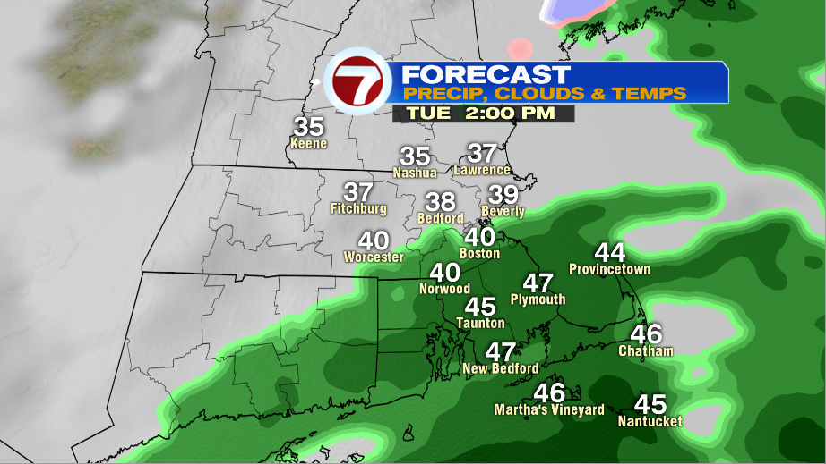 Few Showers Tomorrow, Sun Returns Wednesday - Boston News, Weather ...