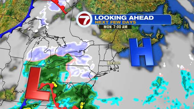 Dry and Cooler Weekend, Rain/Snow Monday Evening - Boston News, Weather ...