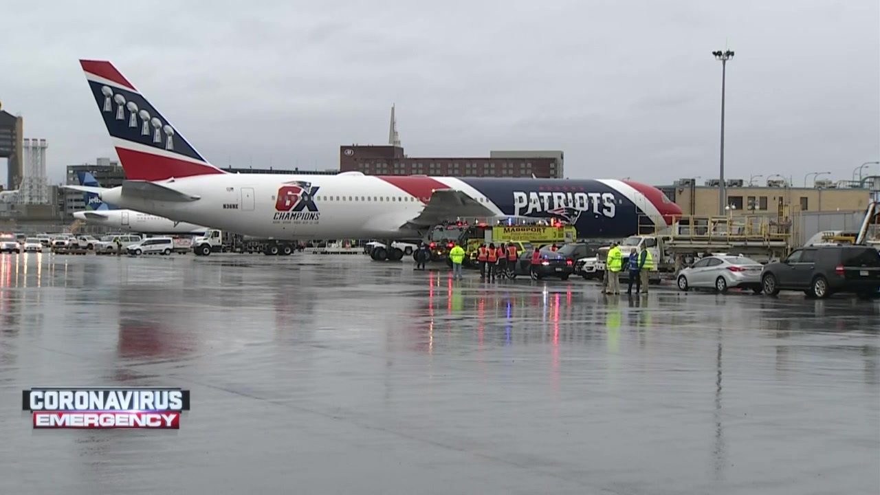 Patriots Plane Carrying More Than 1 Million N95 Masks Lands In Boston Boston News Weather Sports Whdh 7news