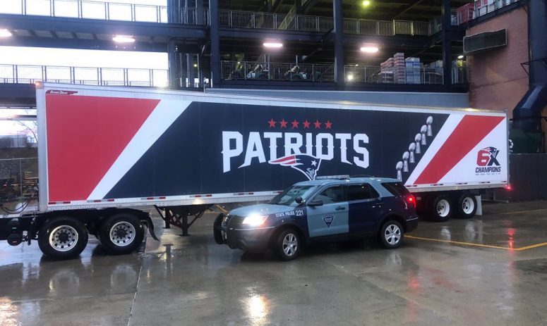 Do Your Job State Police Escorting Masks In Patriots Tractor Trailer To Nyc Healthcare Workers Boston News Weather Sports Whdh 7news