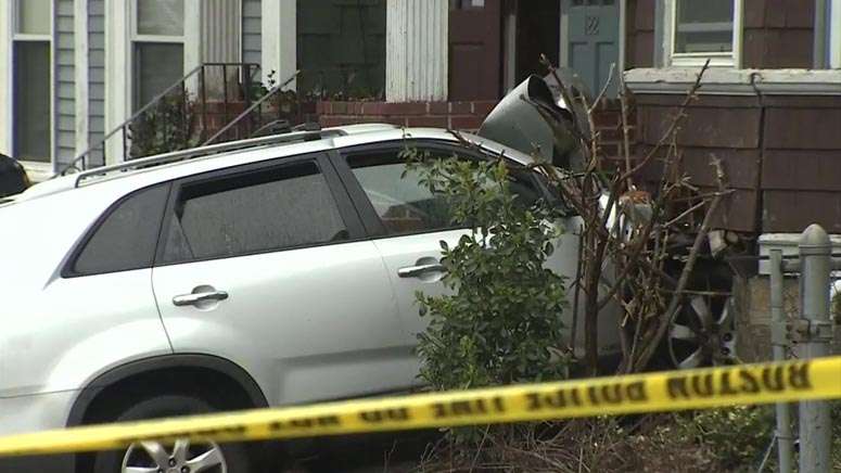 Several displaced after car crashes into multi-family home in Boston ...