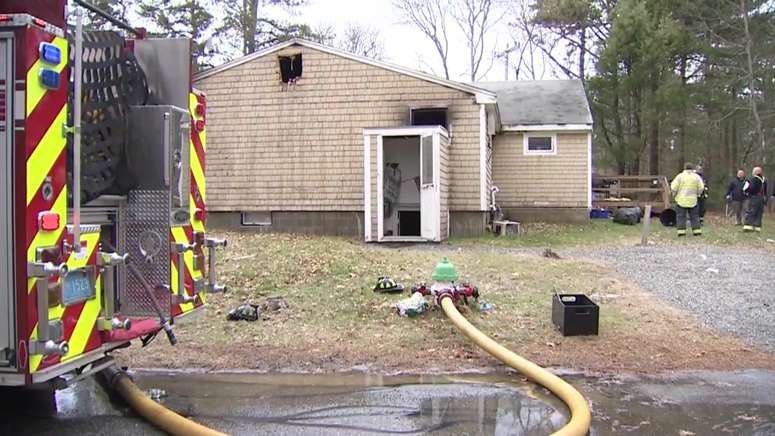 Woman dies after being pulled out of burning Falmouth house - Boston ...
