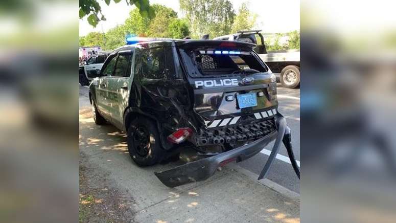 Man accused of intentionally crashing into Braintree police cruiser ...