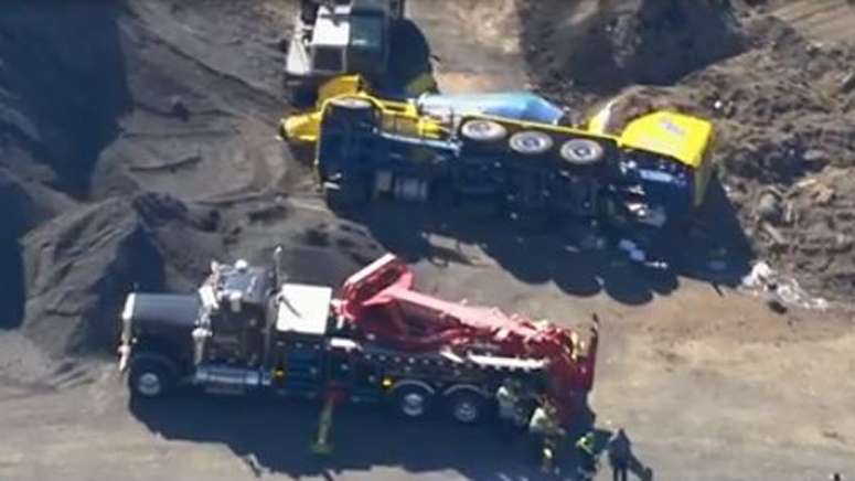 Cement truck rollover causes delays on I-495 in Littleton - Boston News ...