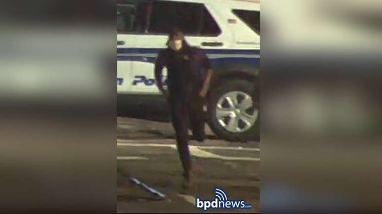 Boston police looking to identify person after cruiser was damaged ...