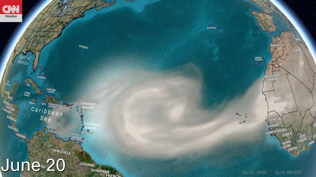 Saharan Dust From Africa Will Stretch Toward Us Putting Hurricane Season On Pause Boston News Weather Sports Whdh 7news