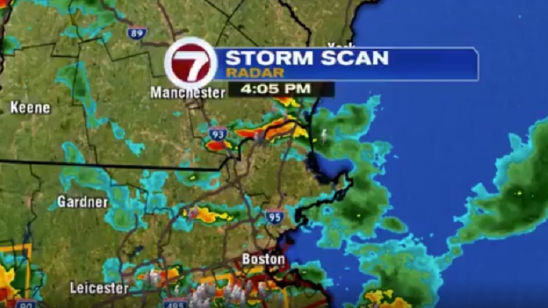 Severe Thunderstorm Warning Issued For Area South Of Boston - Boston ...