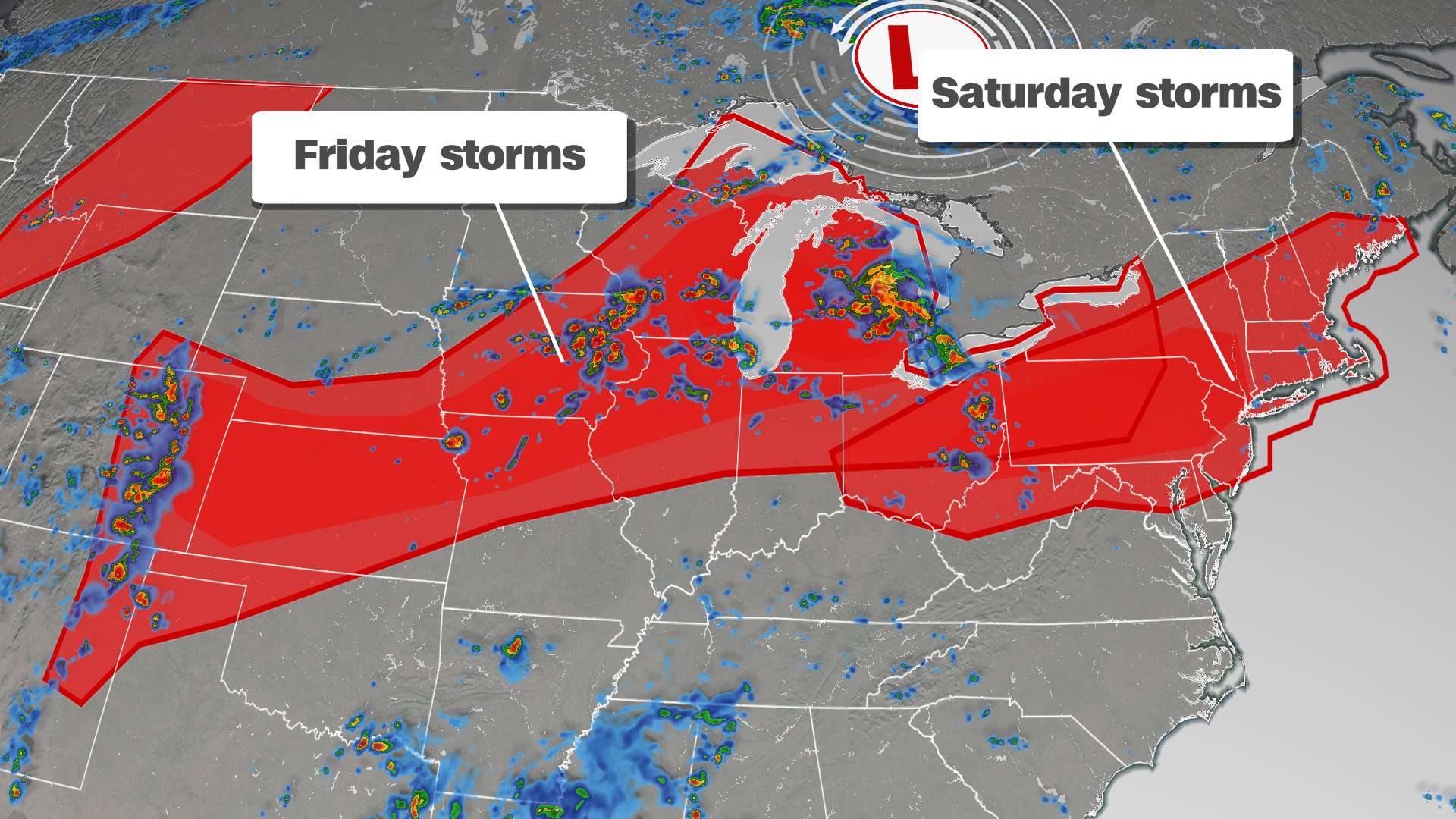 Over 80 million Americans under threat of severe storms Friday and ...