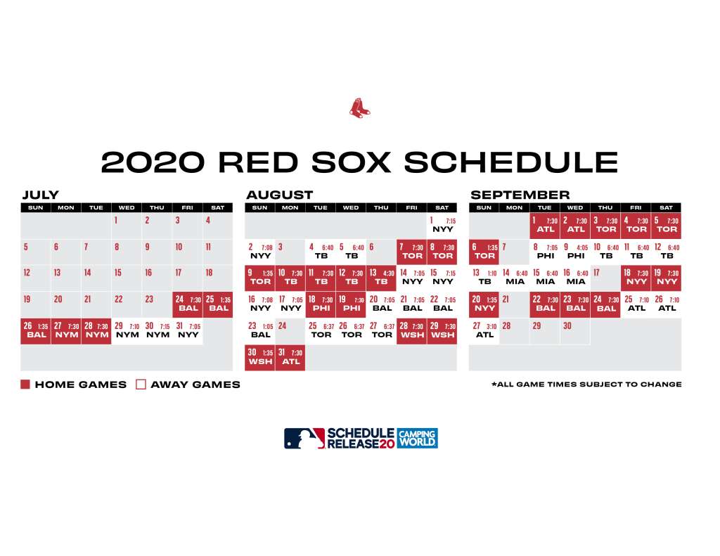 200706 red sox schedule Boston News, Weather, Sports WHDH 7News