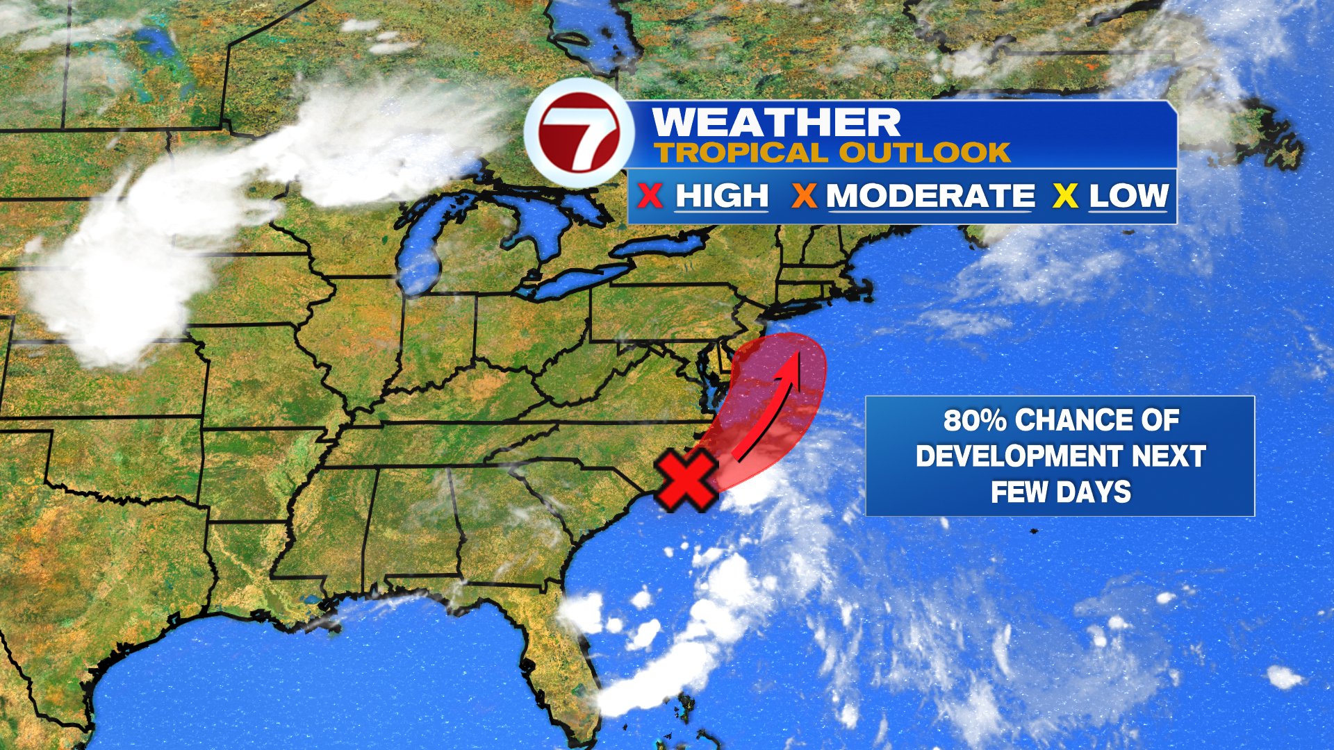 Fay Could Develop Into Sixth Named Storm Of Hurricane Season With Impacts Along East Coast Boston News Weather Sports Whdh 7news