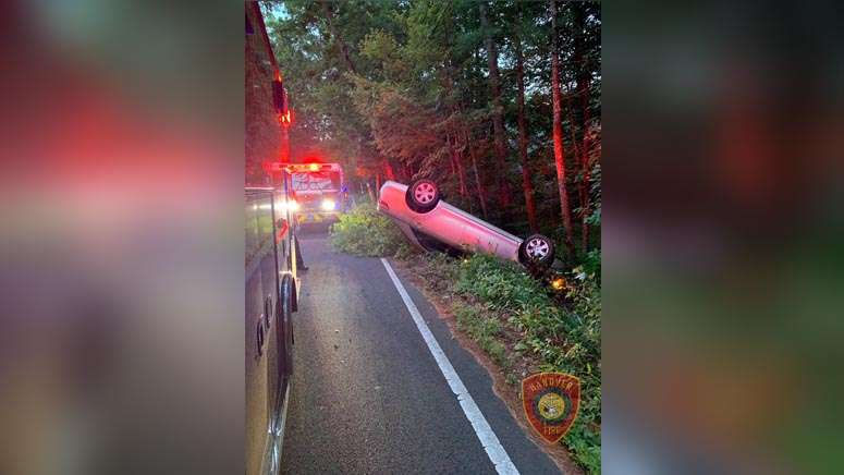 Rollover crash closes road in Hanover - Boston News, Weather, Sports ...