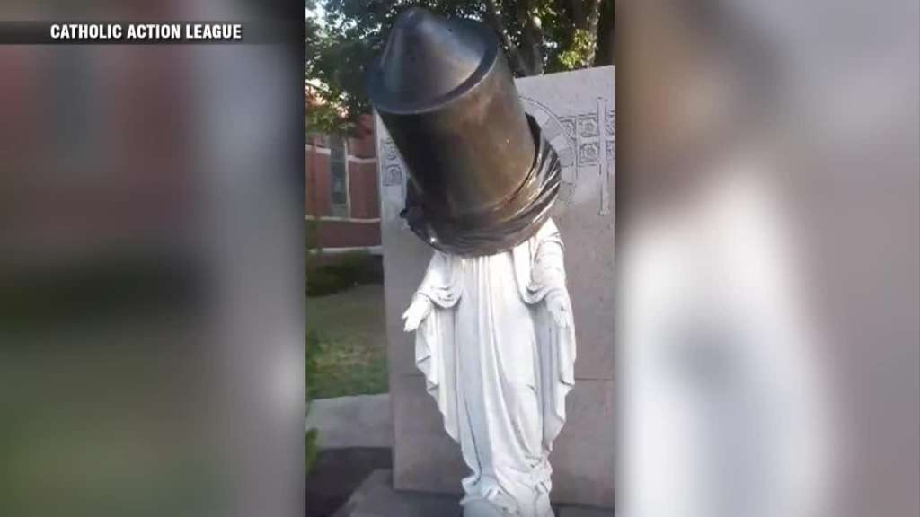 Catholic group calling for hate crime investigation after statues