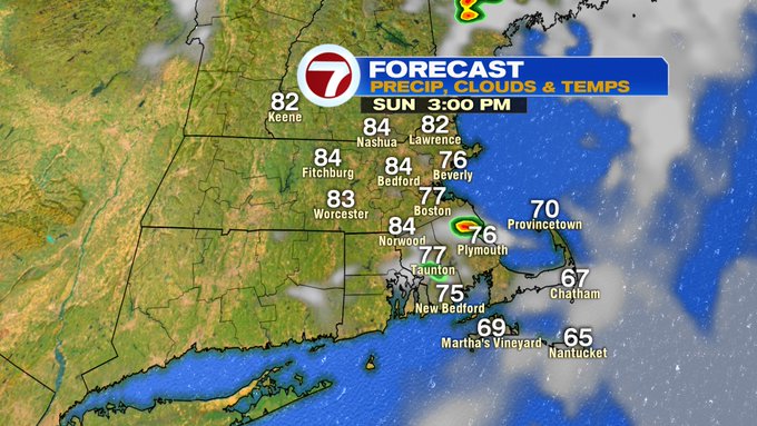 Spot PM Storms Sunday Afternoon, Drier and Seasonable Start to the Week ...