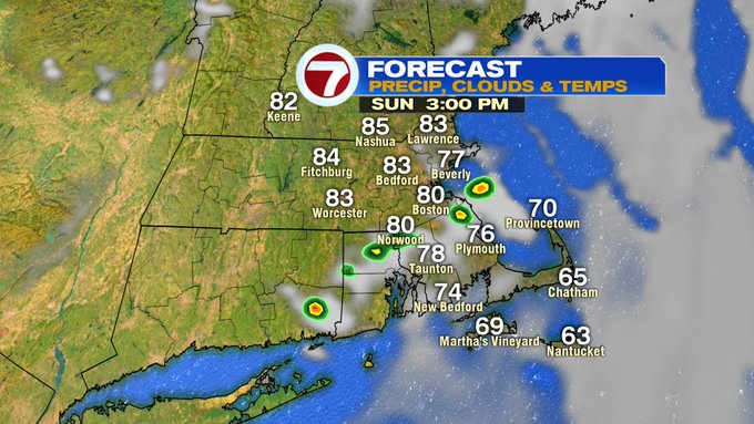 Warmer with a few storms Sunday Afternoon and Evening - Boston News ...