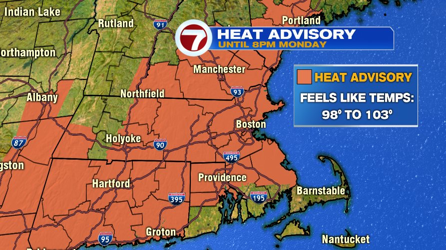 Hot and Humid Start to the Week - Boston News, Weather, Sports | WHDH 7News