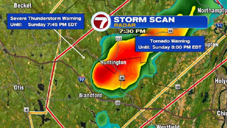 National Weather Service confirms tornado touched down in western Mass ...