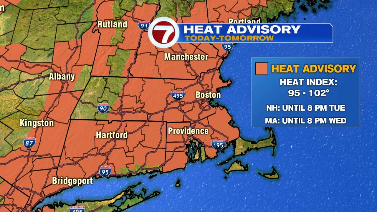 Heat advisory extended for most of Bay State as high temperatures ...