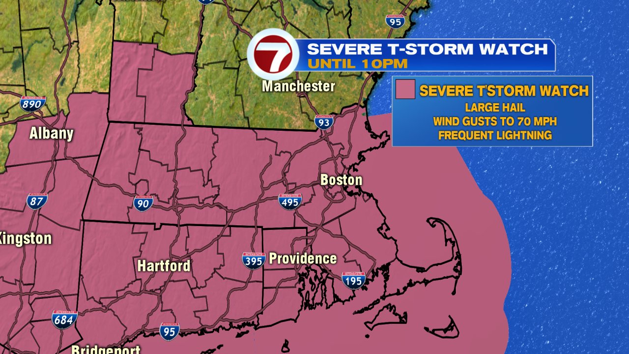 Severe Thunderstorm Watch Issued For All Of Massachusetts – Boston News ...