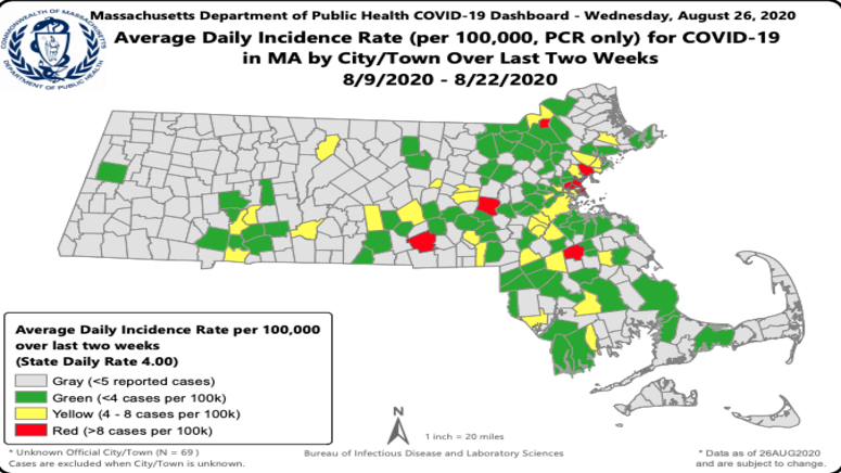 Health Officials Release Updated Town By Town Breakdown Of Coronavirus Cases In Bay State Boston News Weather Sports Whdh 7news