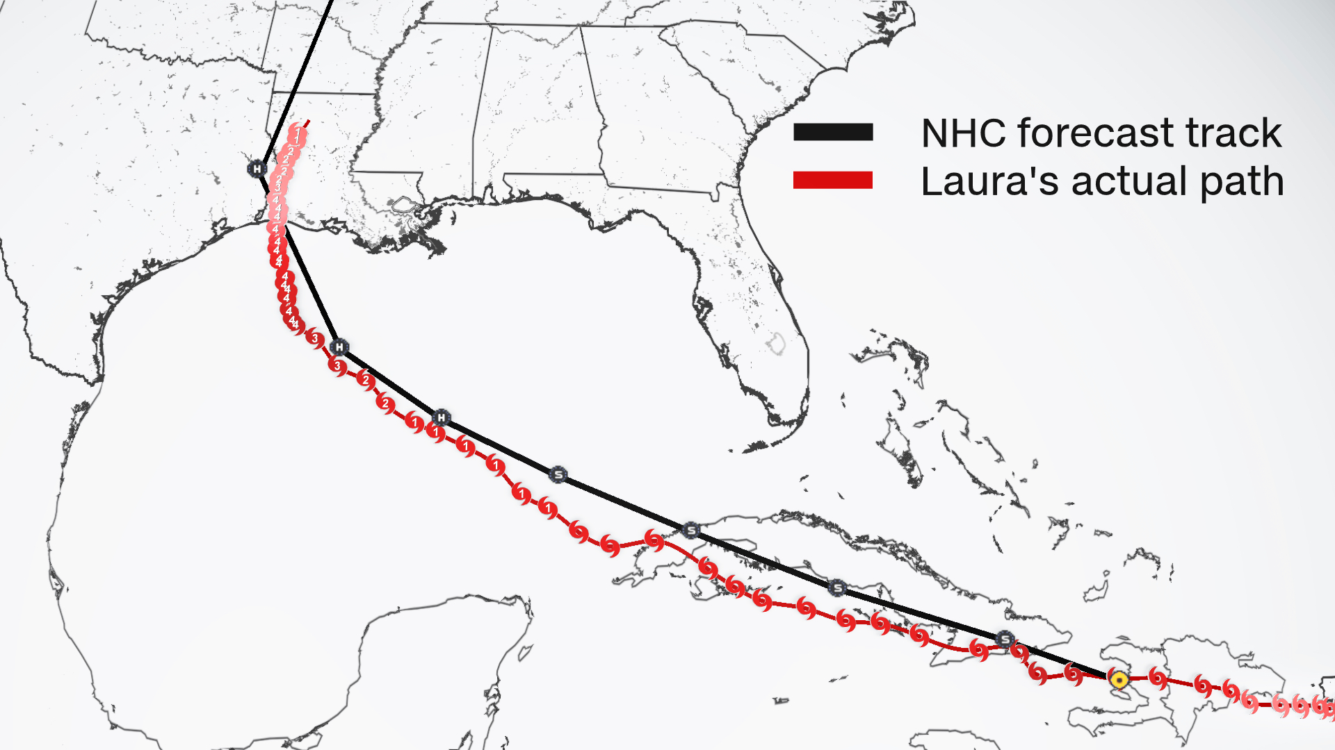 The National Hurricane Center Nailed The Forecast For Laura’s Track ...