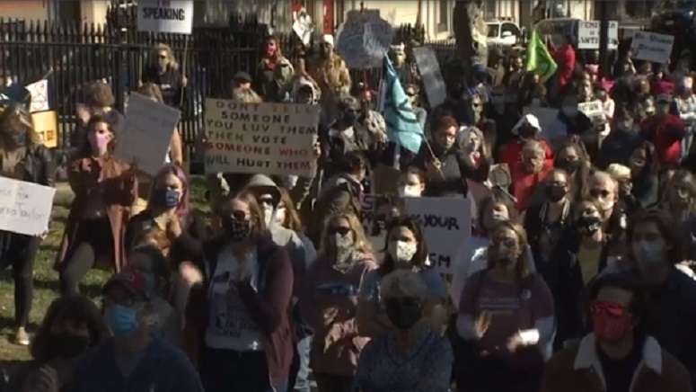 Organizers exhort women to vote for change at rallies in Boston, across ...