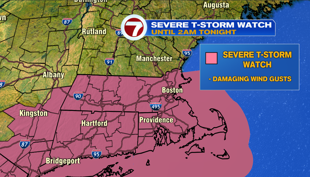 Severe Thunderstorm Watch in Effect Tonight - Boston News, Weather ...